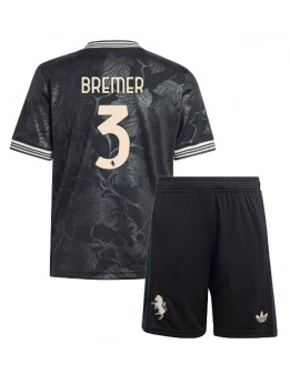 Juventus Gleison Bremer #3 Dječji Rezervni Dres kompleti 2025-26 Kratak Rukavima (+ kratke hlače)